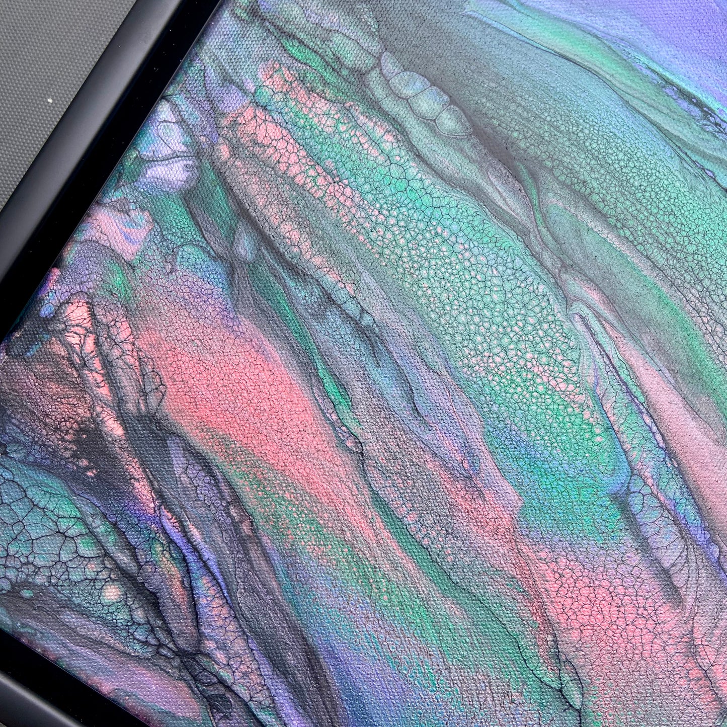 Close-up of bottom left hand corner