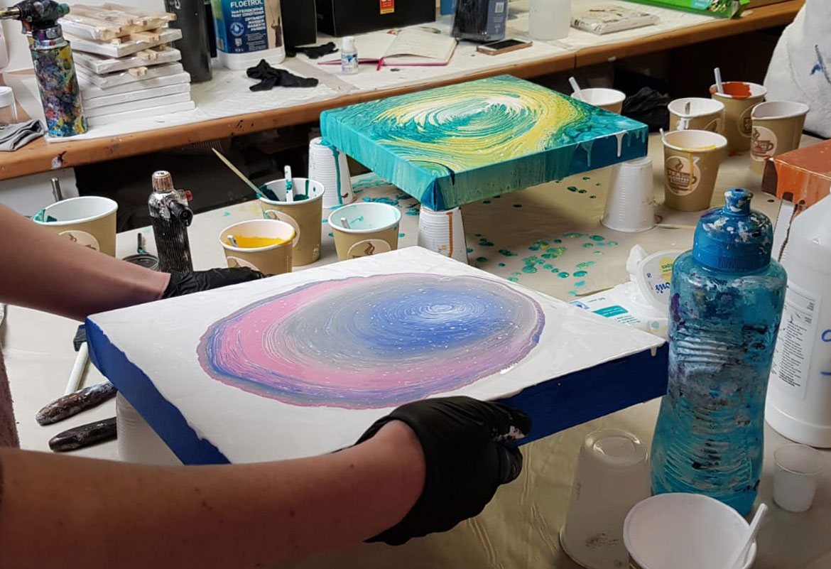 Fluid Art Workshops in Dorset