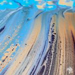 Forget Me Nots - Fluid Art Painting