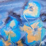 Forget Me Nots - Fluid Art Painting