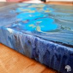 Forget Me Nots - Fluid Art Painting