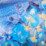 Forget Me Nots - Fluid Art Painting