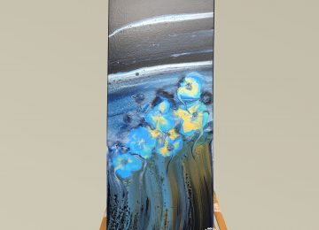 Forget Me Nots - Fluid Art Painting