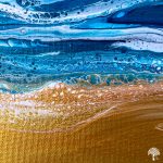 Fluid Art Seascape by Julie Vatcher