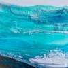 Ocean Cove Fluid Art by Julie Vatcher