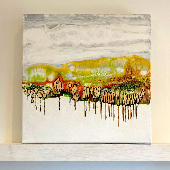Aranya 1 Fluid Art by Julie Vatcher