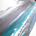 Fluid Art Landscape Painting